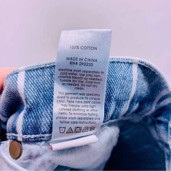 Pacsun High Rise Straight Striped Cropped Jeans Womens Size 25 - Picture 9 of 11